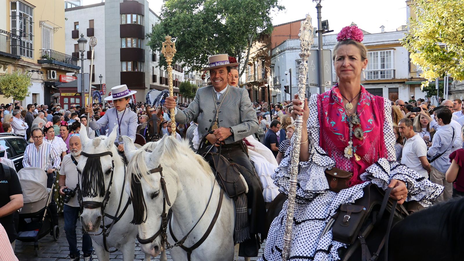 Llegada de la Hermandad del Rocío a Jerez