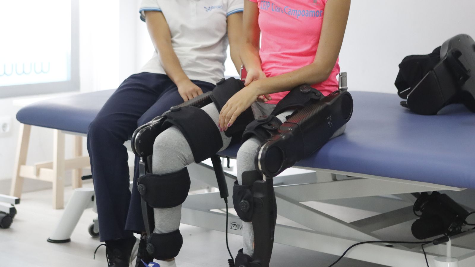 Paciente durante la terapia.