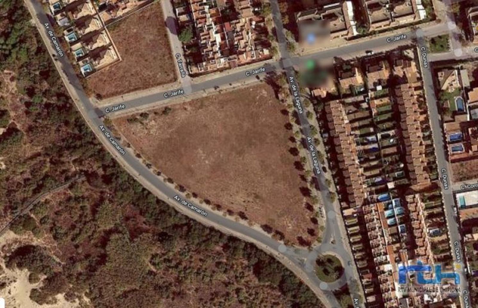 La parcela municipal donde el Ayuntamiento de Chipiona proyecta la construcción de una residencia de mayores.