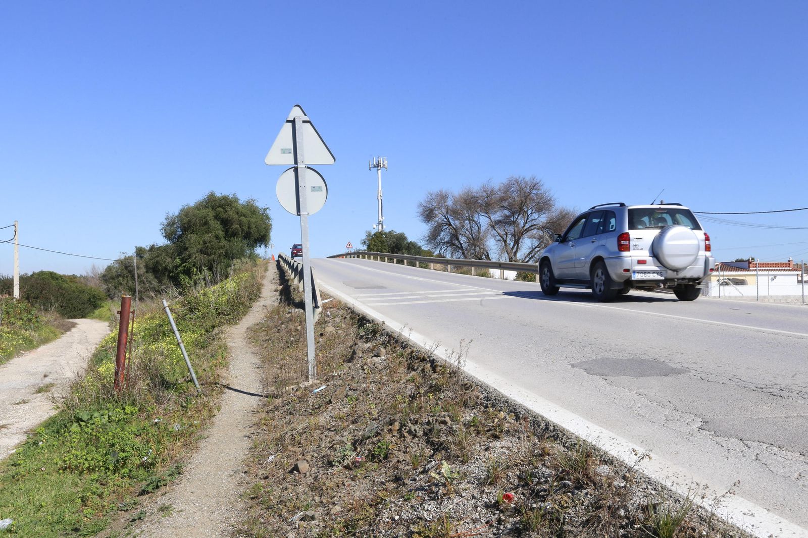 Un tramo de la carretera de El Marquesado, en una imagen de archivo.