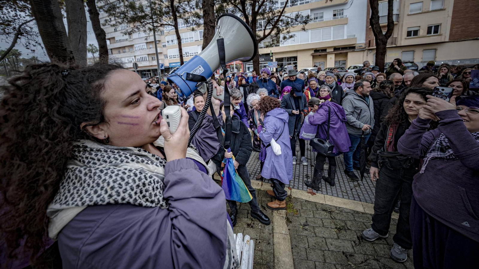 Las imágenes de la manifestación por el 8M, Día Internacional de la Mujer, en Cádiz
