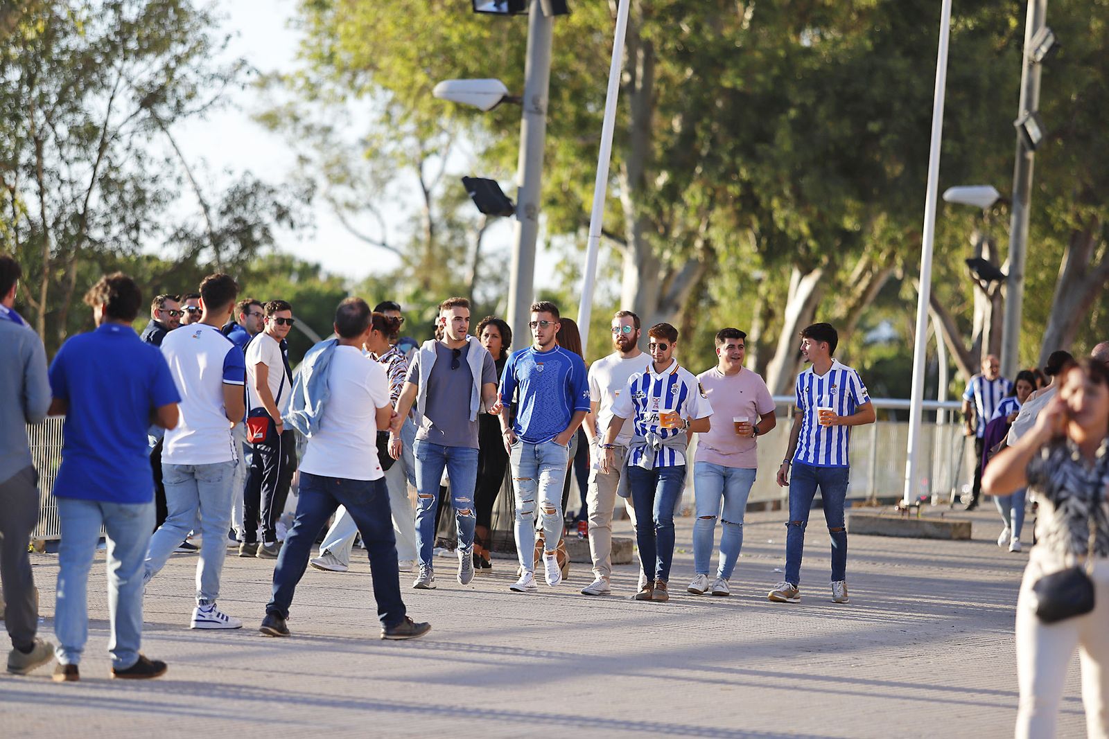 Imágenes del ambiente en el encuentro entre el Recreativo de Huelva y el CD Castellón