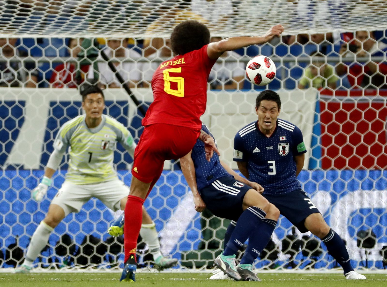 Las imágenes del Bélgica-Japón