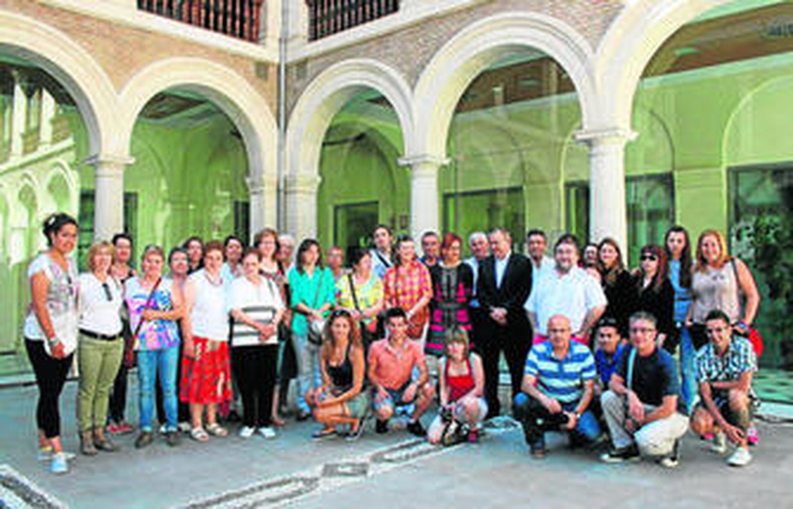 Ûn momento de la reunión en la Delegación.