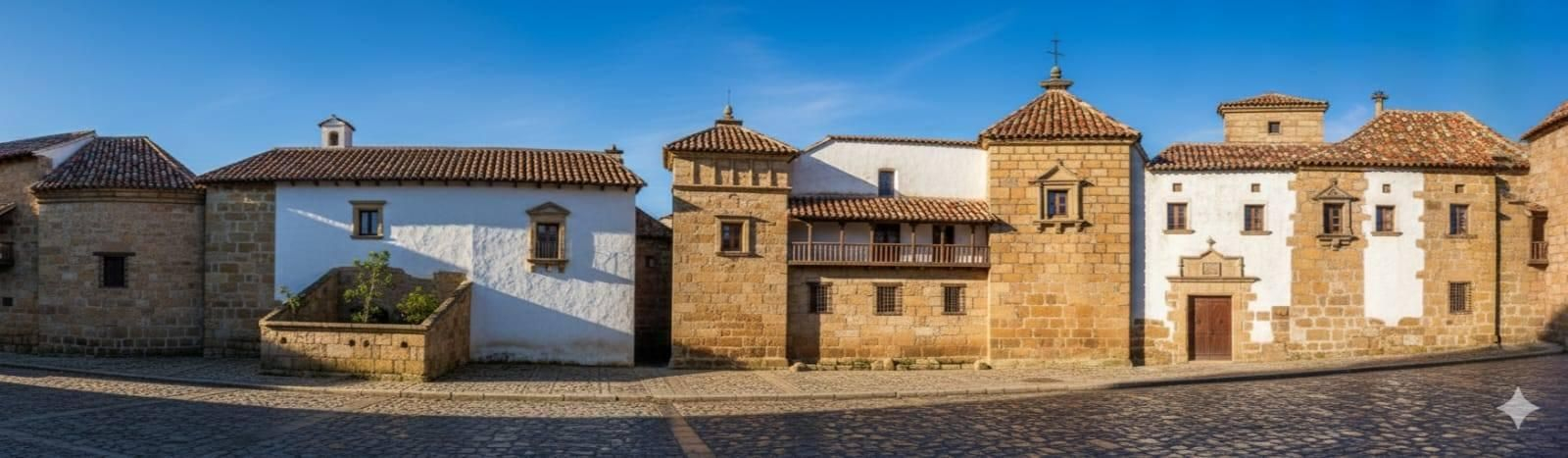 Recreación con inteligencia artificial de la plaza de Santa María de antaño.