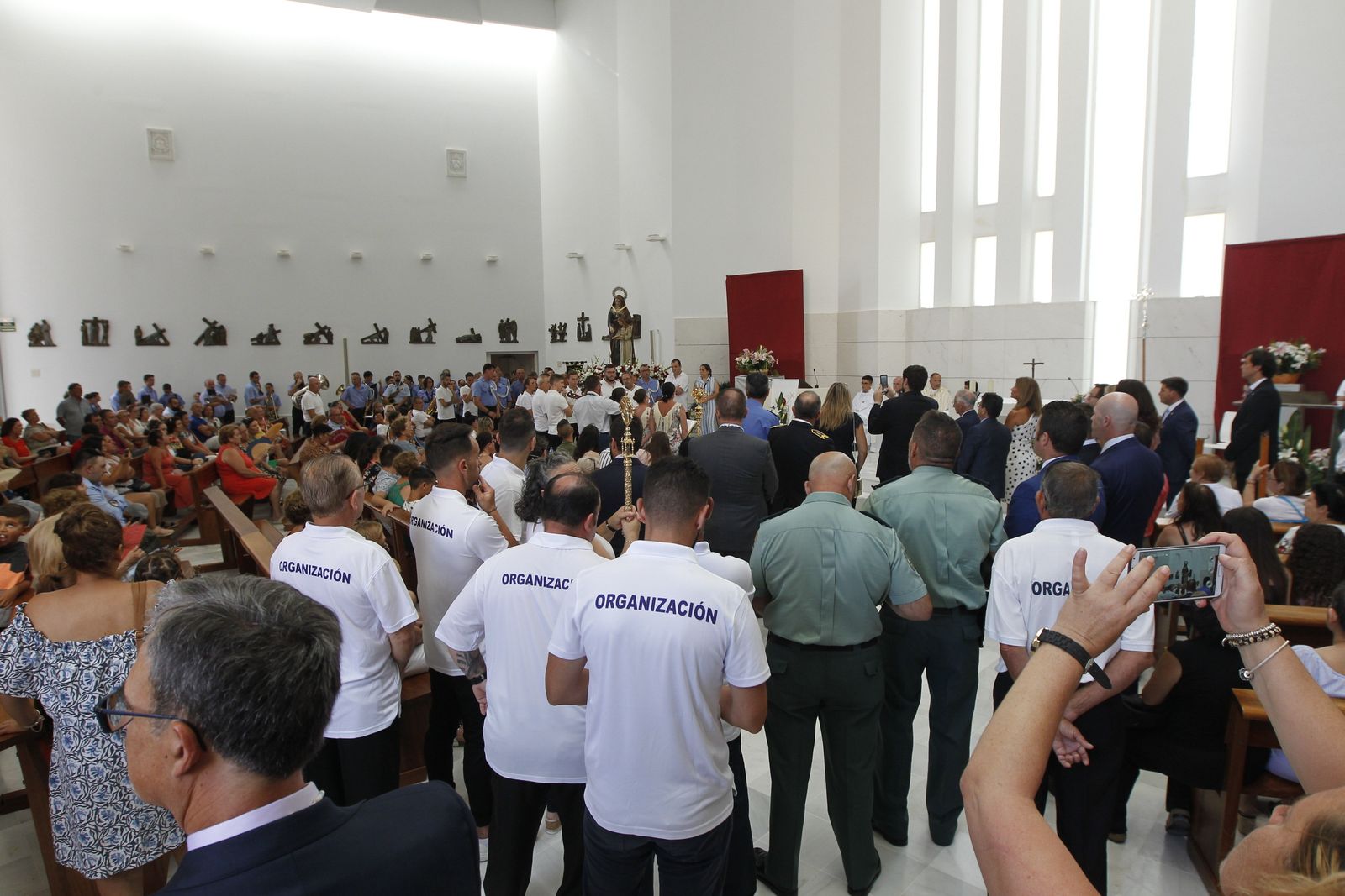 Fotogalería cucaña y procesión Fiestas Santa Ana Roquetas de Mar