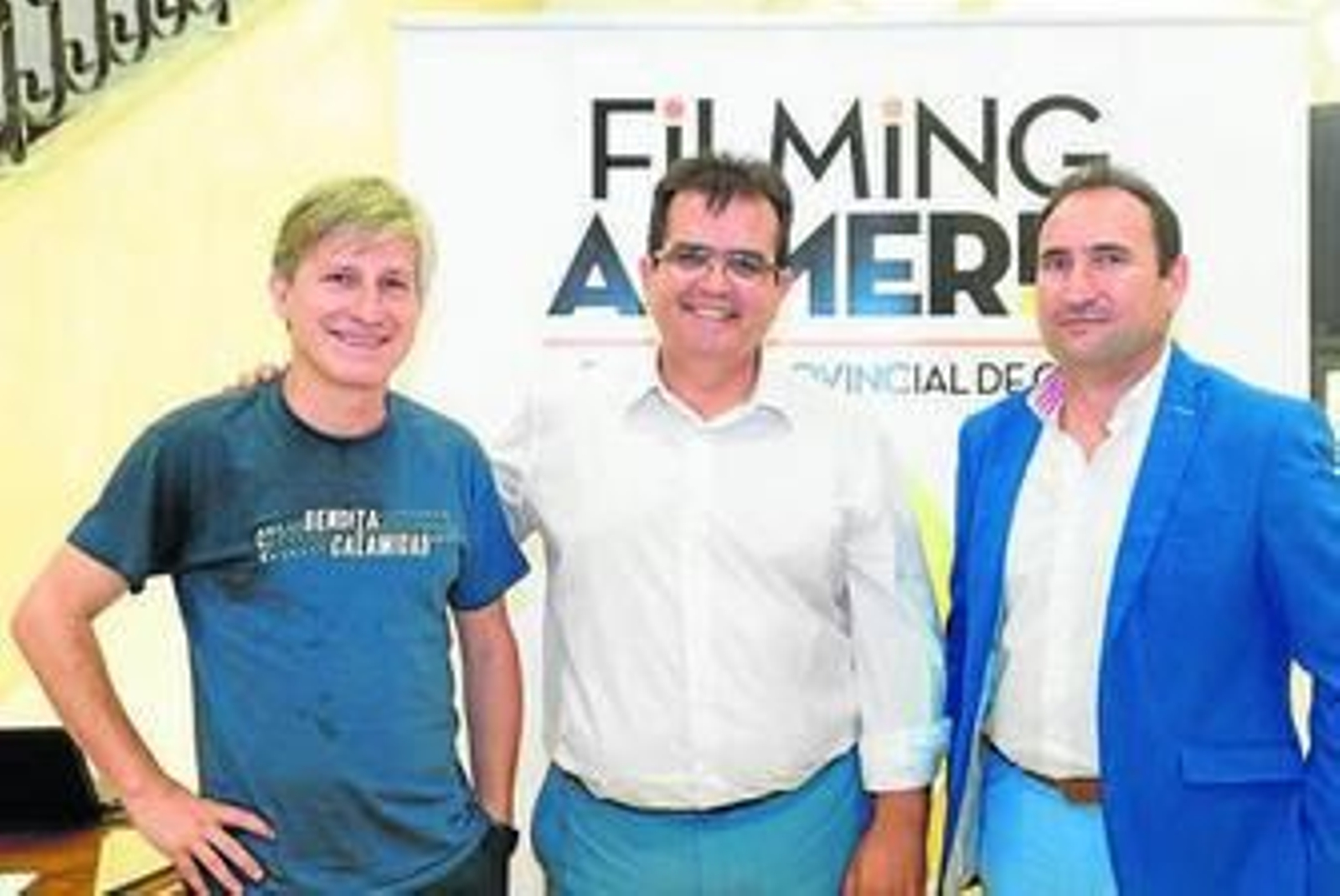 Antonio Jesús Rodríguez junto a Gaizka Urresti e Indalecio Modesto.