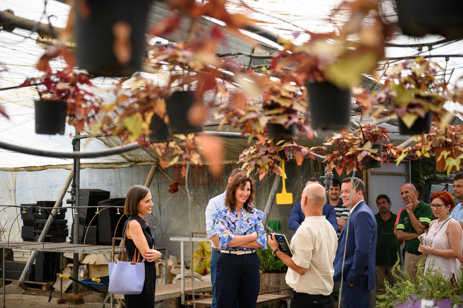 La alcaldesa de Almería ha visitado el vivero municipal