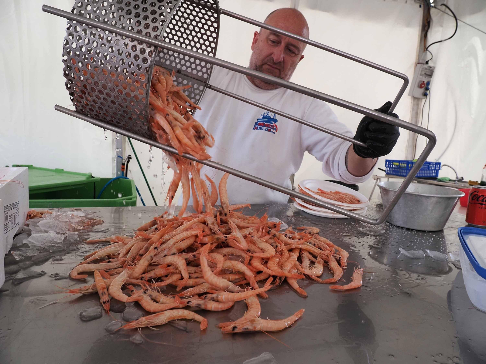 El espectacular ambiente de la Feria de la Gamba de Punta Umbría, en imágenes