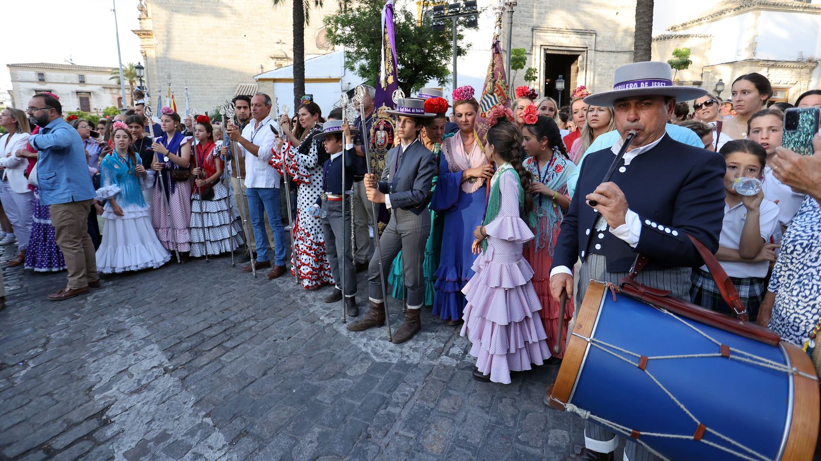 Llegada de la Hermandad del Rocío a Jerez