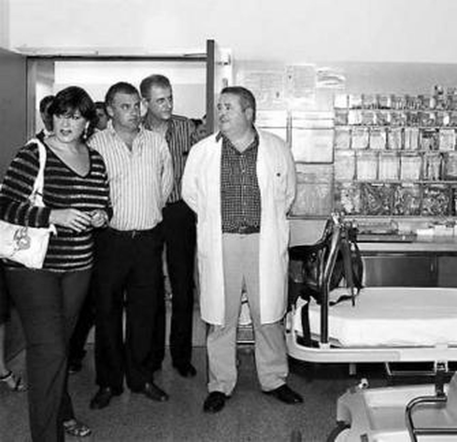 Escalera y Carnero, en su visita al área de Urgencias.