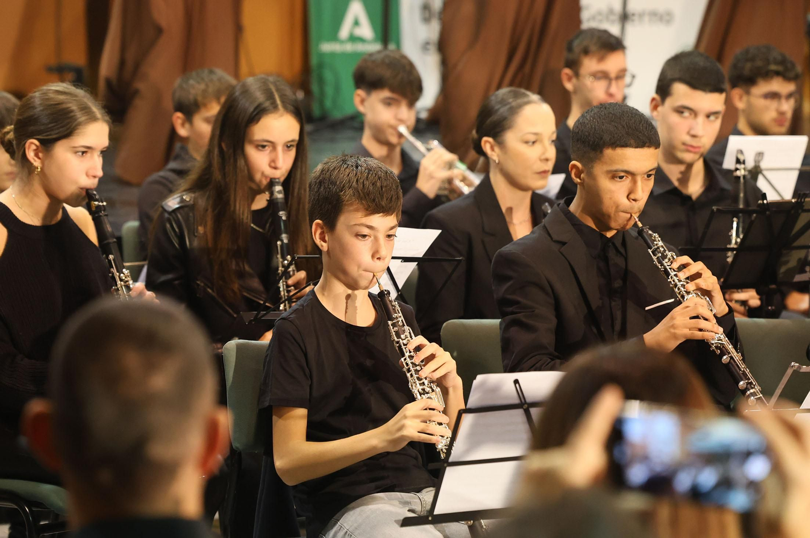 Imágenes del concierto del Conservatorio Profesional de Música 'Javier Perianes' con motivo de la celebración del Día de la Bandera de Andalucía