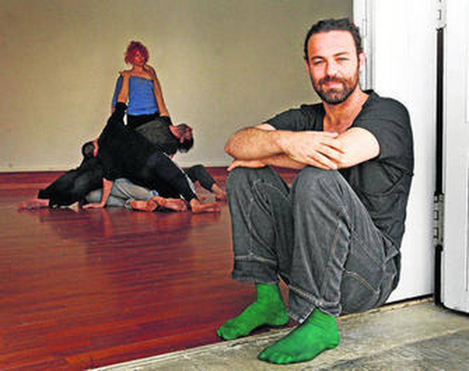 Sharon Fridman, ayer en el Baluarte de la Candelaria de Cádiz durante los ensayos de la obra de esta noche.