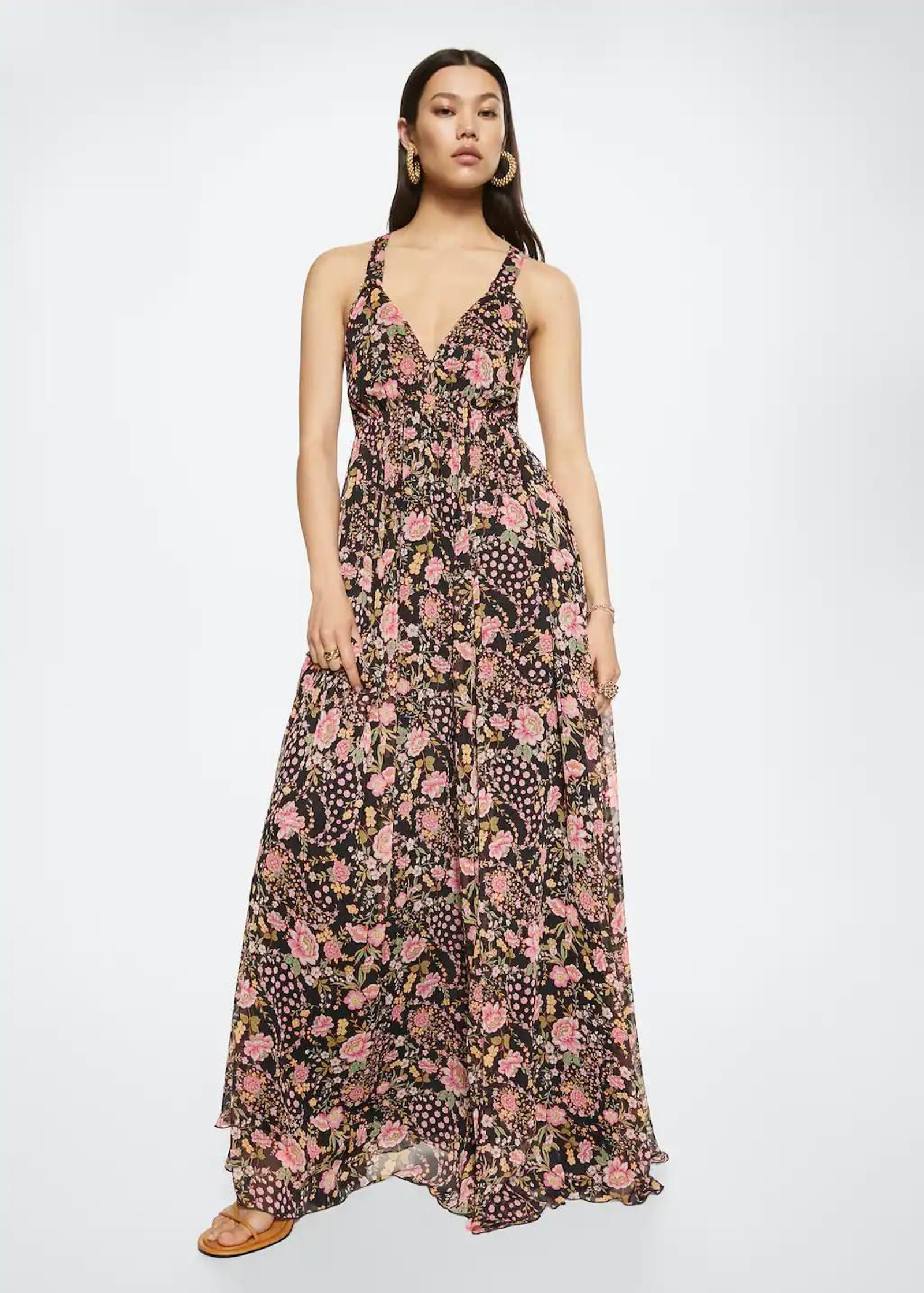 Vestido de flores de Mango. Vestido de flores de Mango.