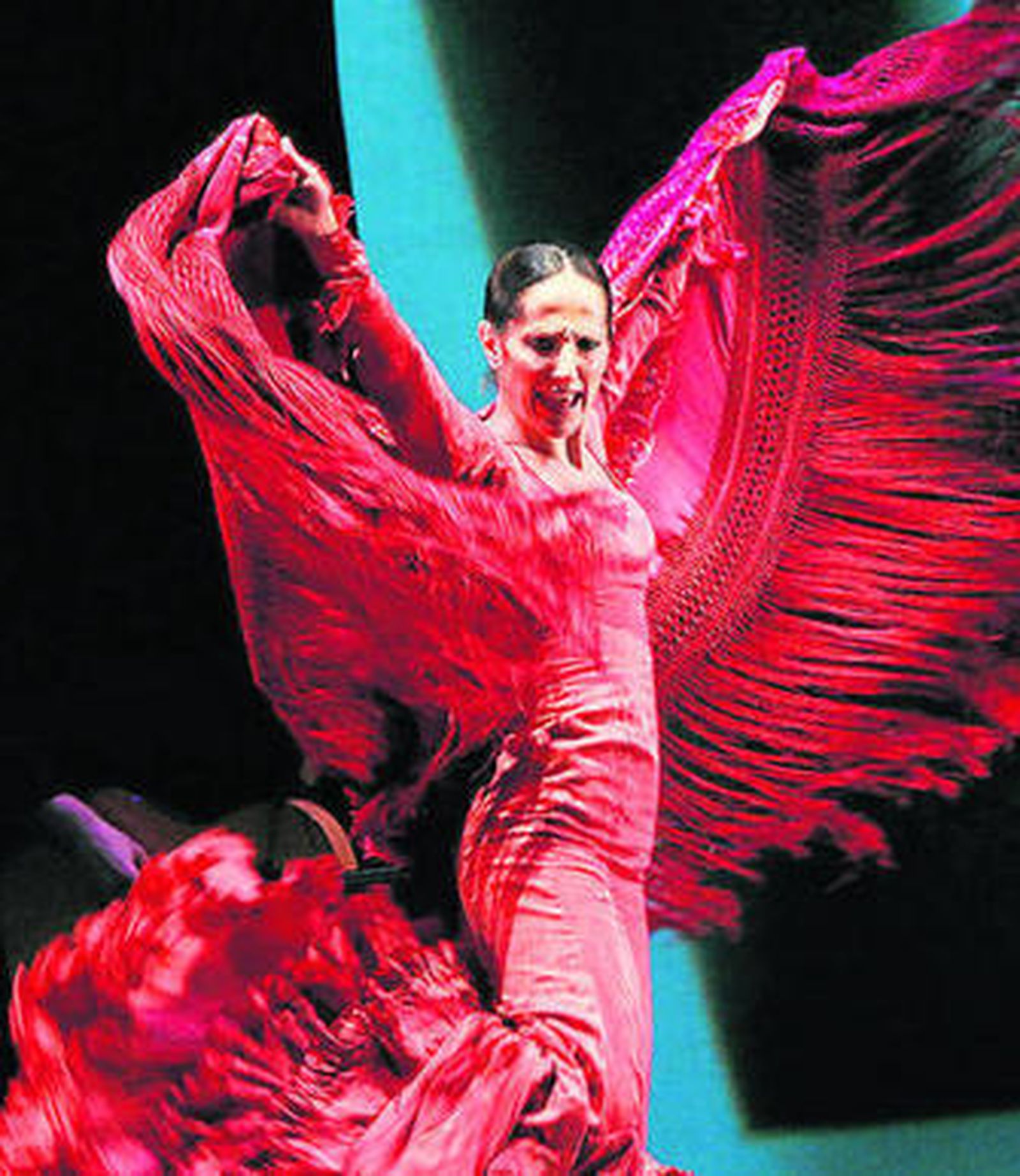 Eva Yerbabuena, durante su última actuación en el Villamarta.