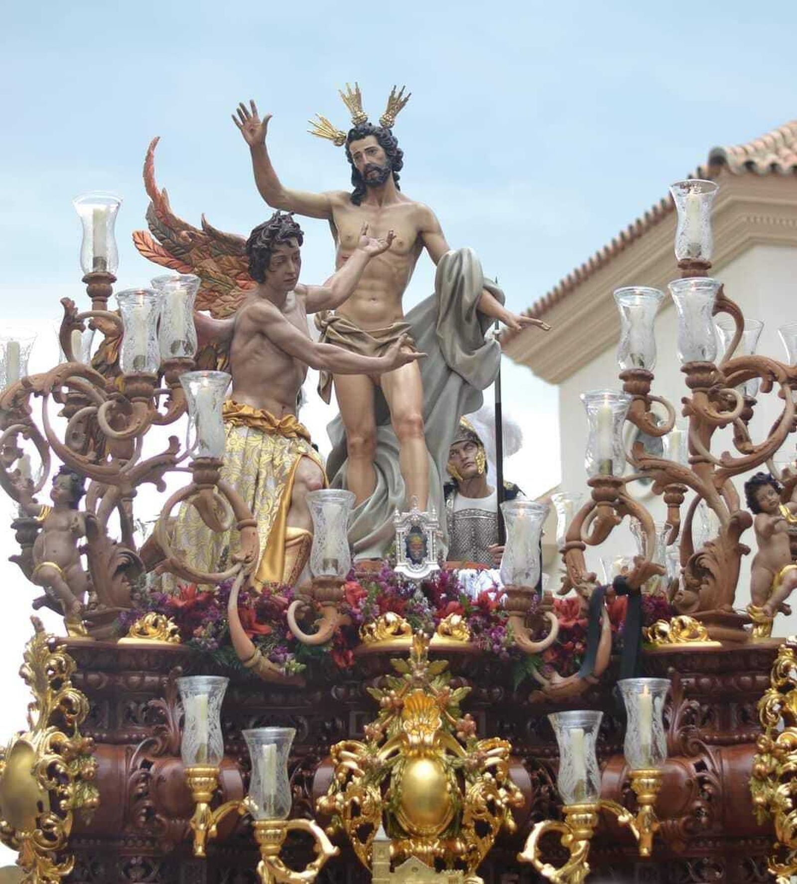 El paso de misterio del Resucitado de la Rinconada