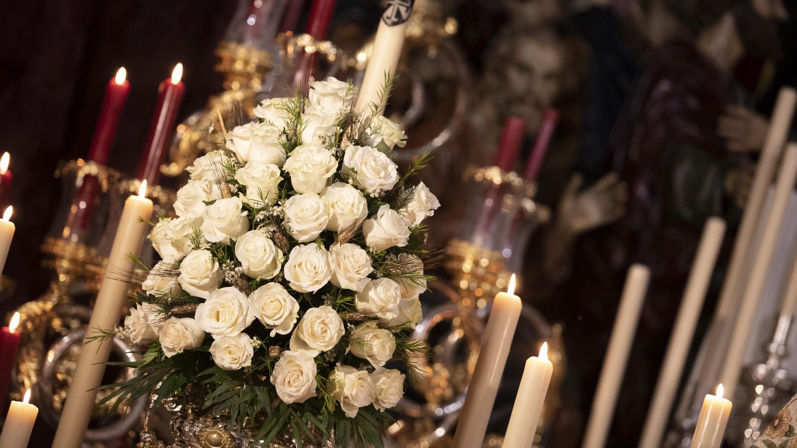 Jarras de flor de la Hermandad de la Santa Cena