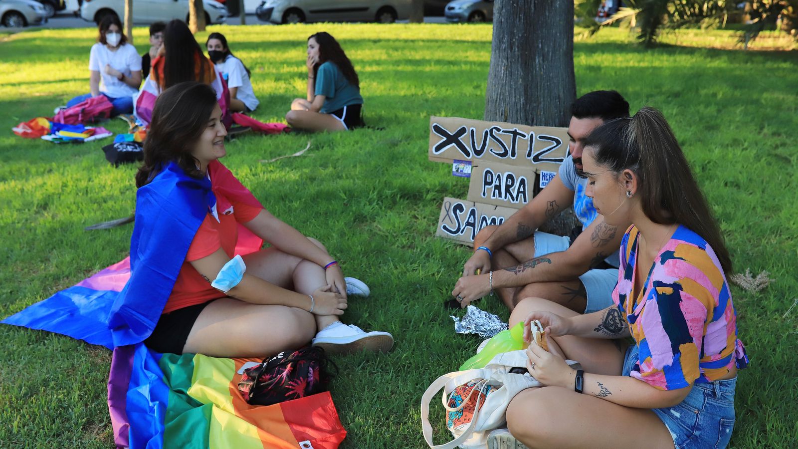 Concentración en Jerez contra la LGTBIQA+fobia