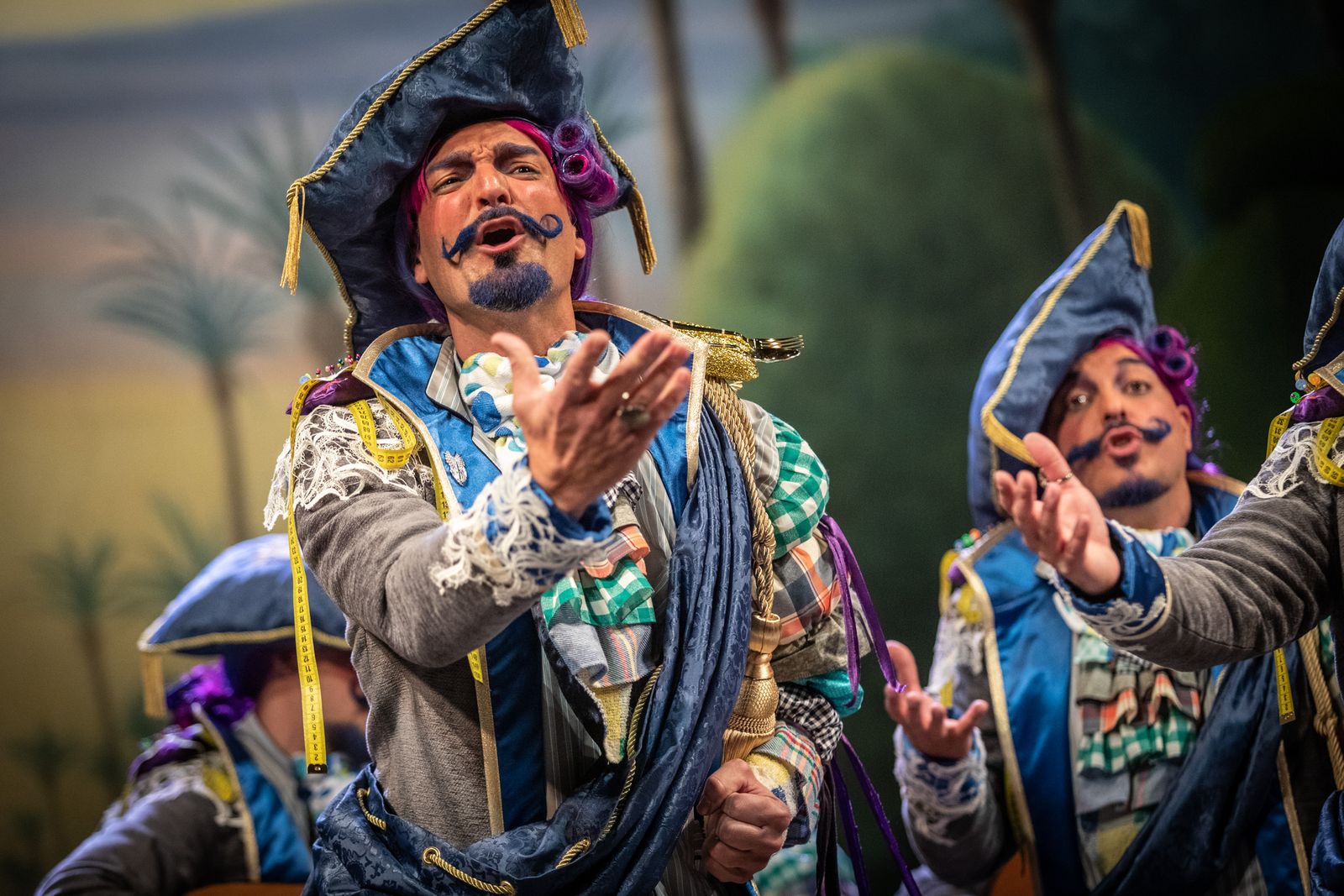 'El Marqués de Cádiz', comparsa con la que concursaron los Carapapas en el año 2019.