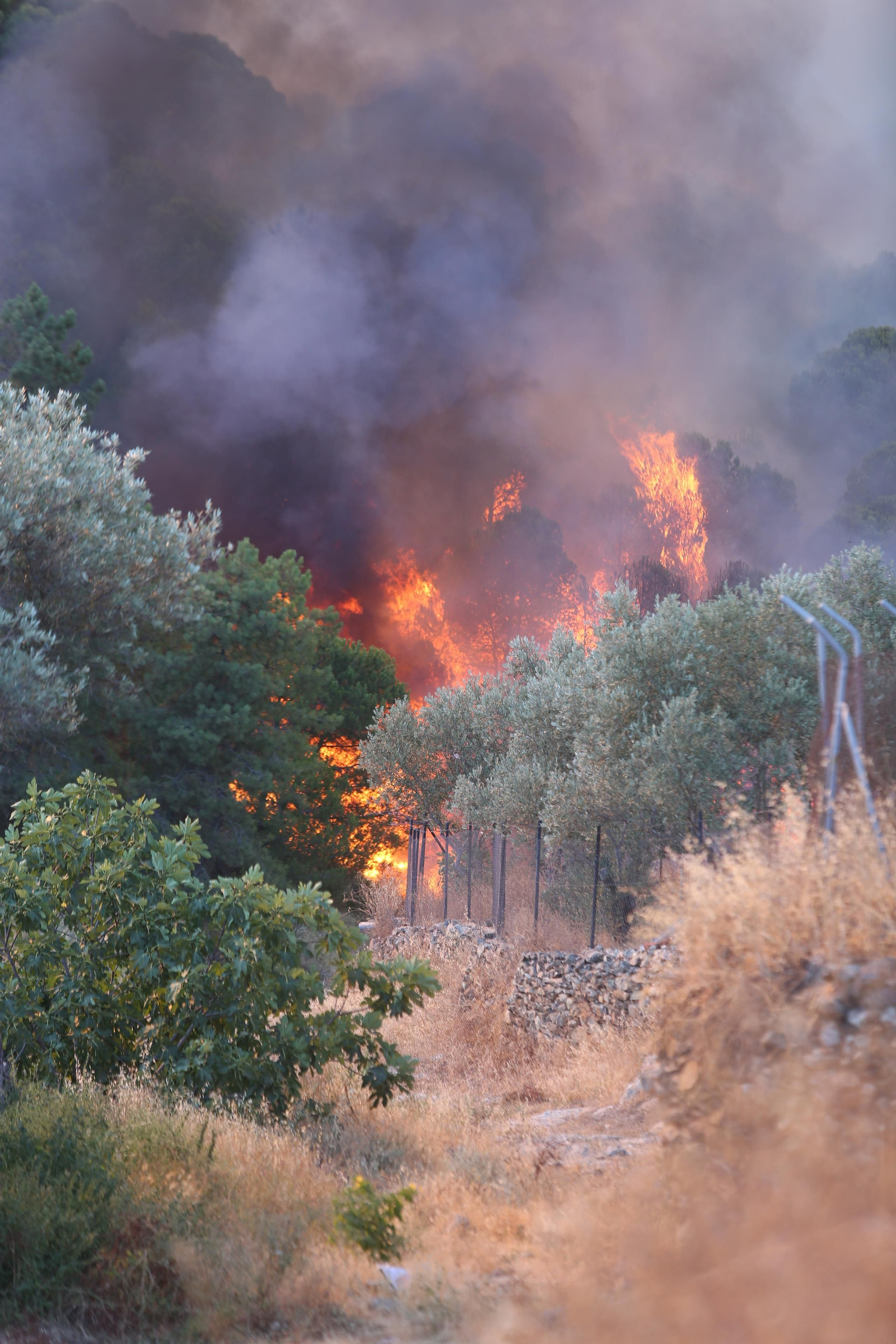 El incendio de Riotinto en imágenes