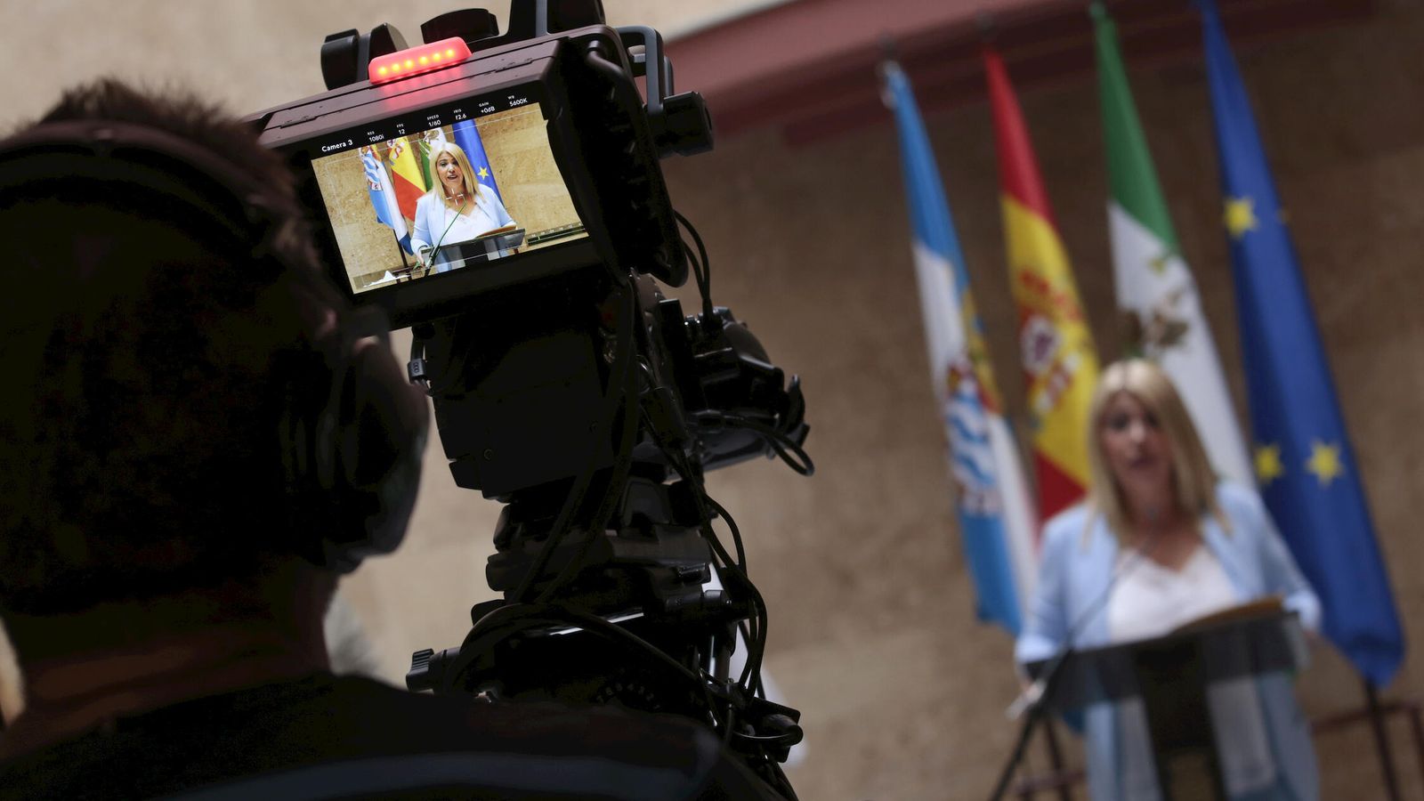 La alcaldesa, Mamen Sánchez, en una reciente comparecencia pública.