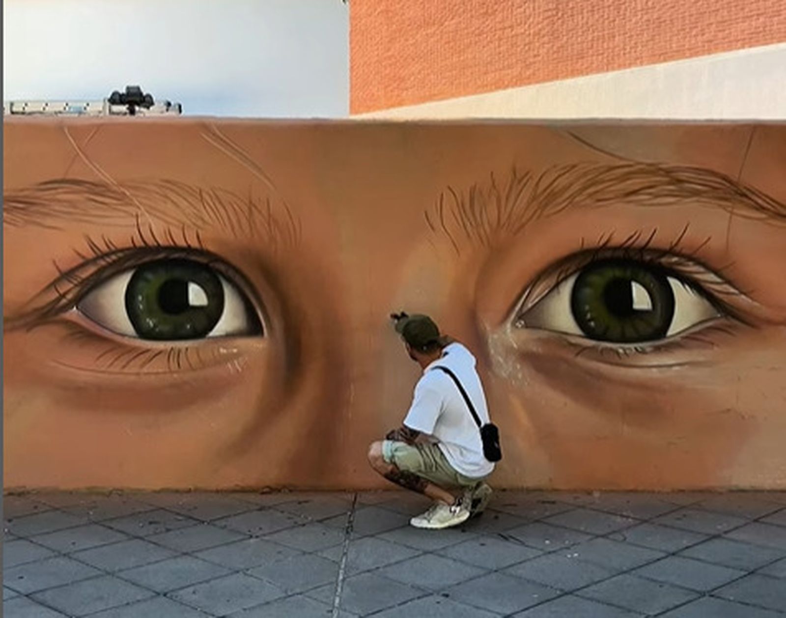 Mural de los ojos de Valentina