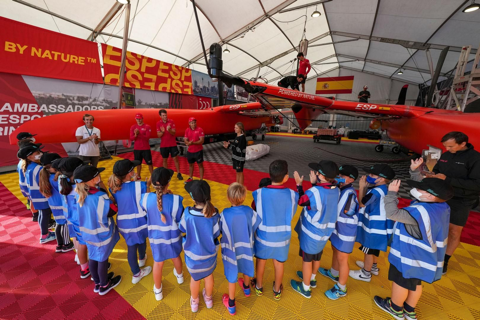 El día a día de la Sail GP en el muelle de Cádiz