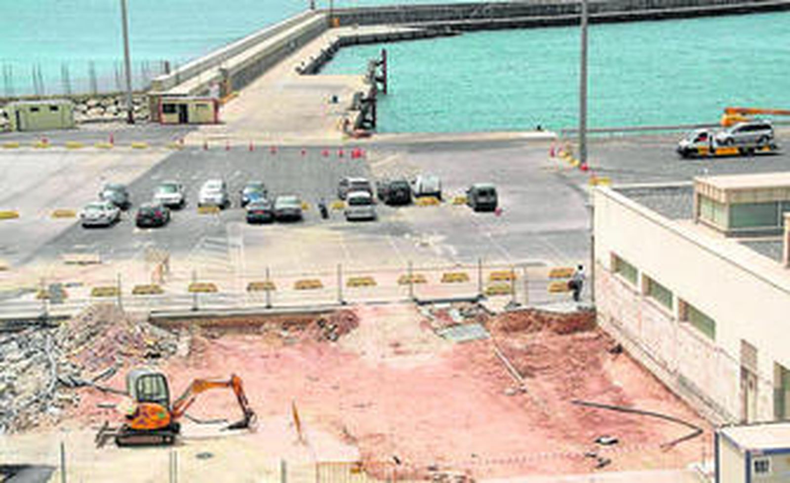 Espacio donde se ubicará la ampliación de la Estación Marítima.