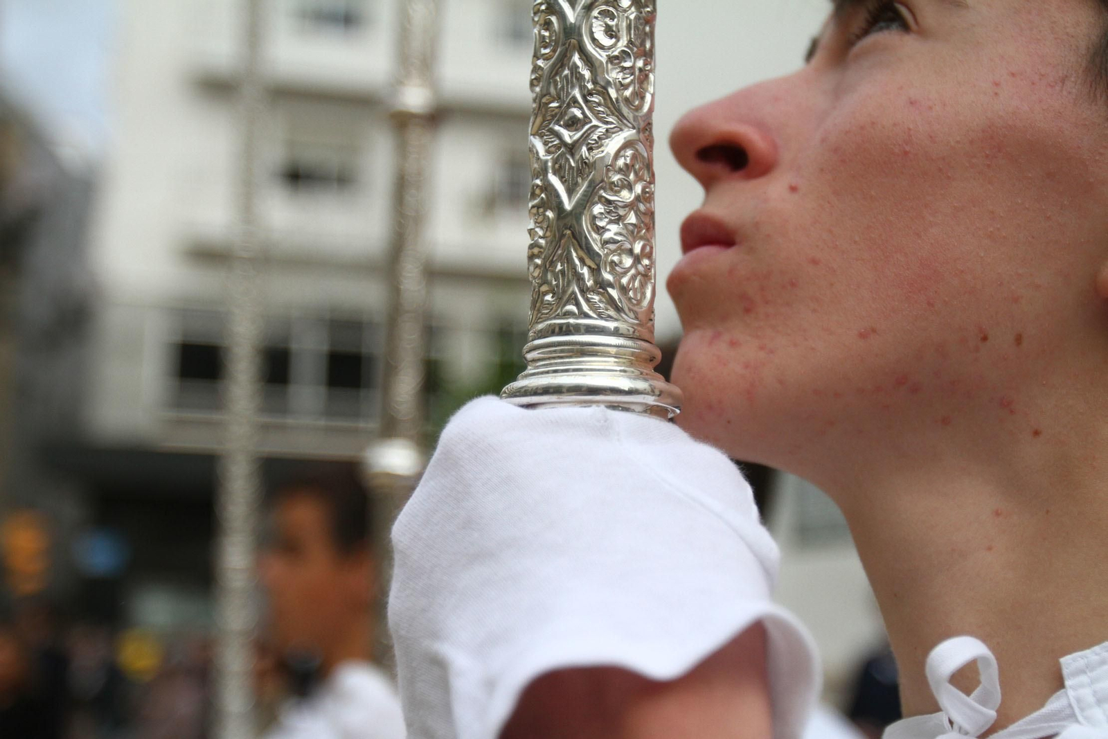 Procesión Solemne  de la Hermandad de La Vera Cruz, con el Santísimo Sacramento.