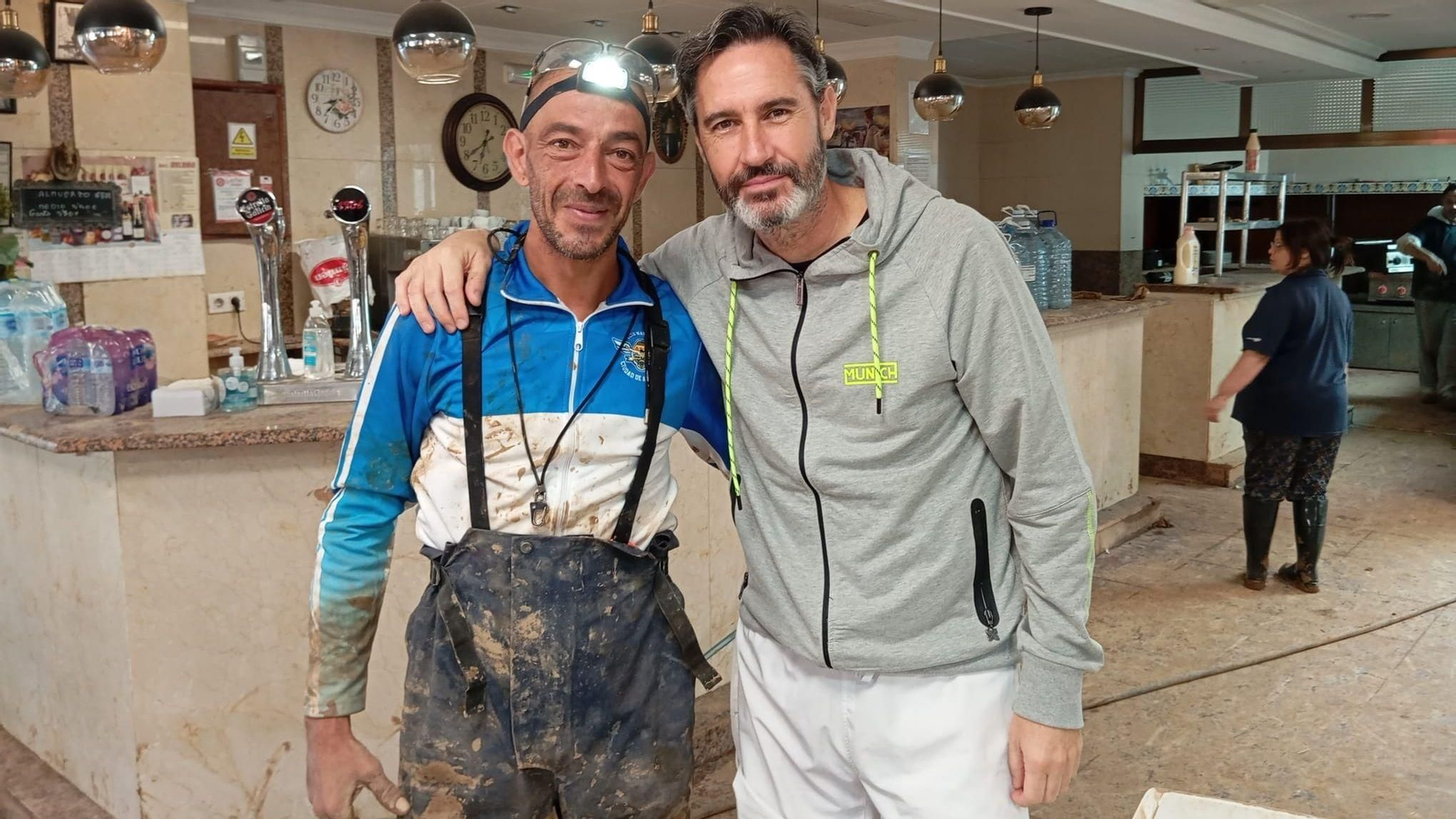 Juan Pedro Rondán Rojas 'Zapatilla', junto a Vicente Moreno en Massanassa. Juan Pedro Rondán Rojas 'Zapatilla', junto a Vicente Moreno en Massanassa.