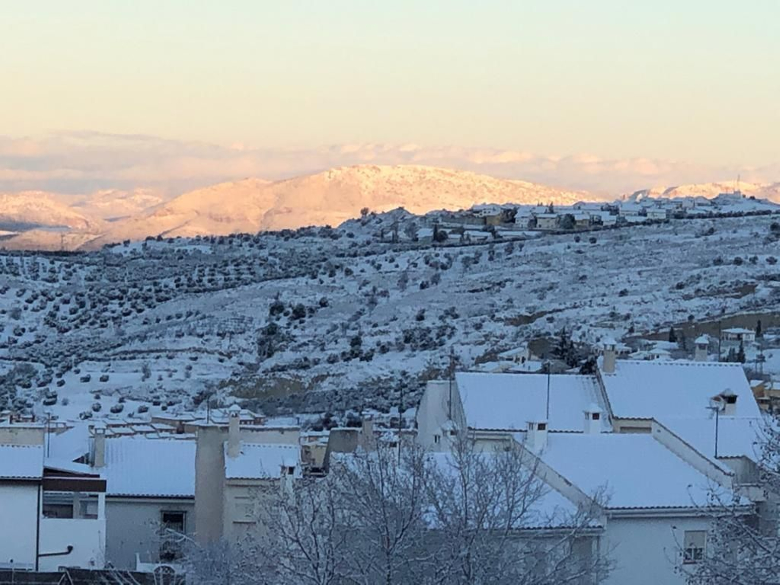 Fotos de la nieve en Víznar