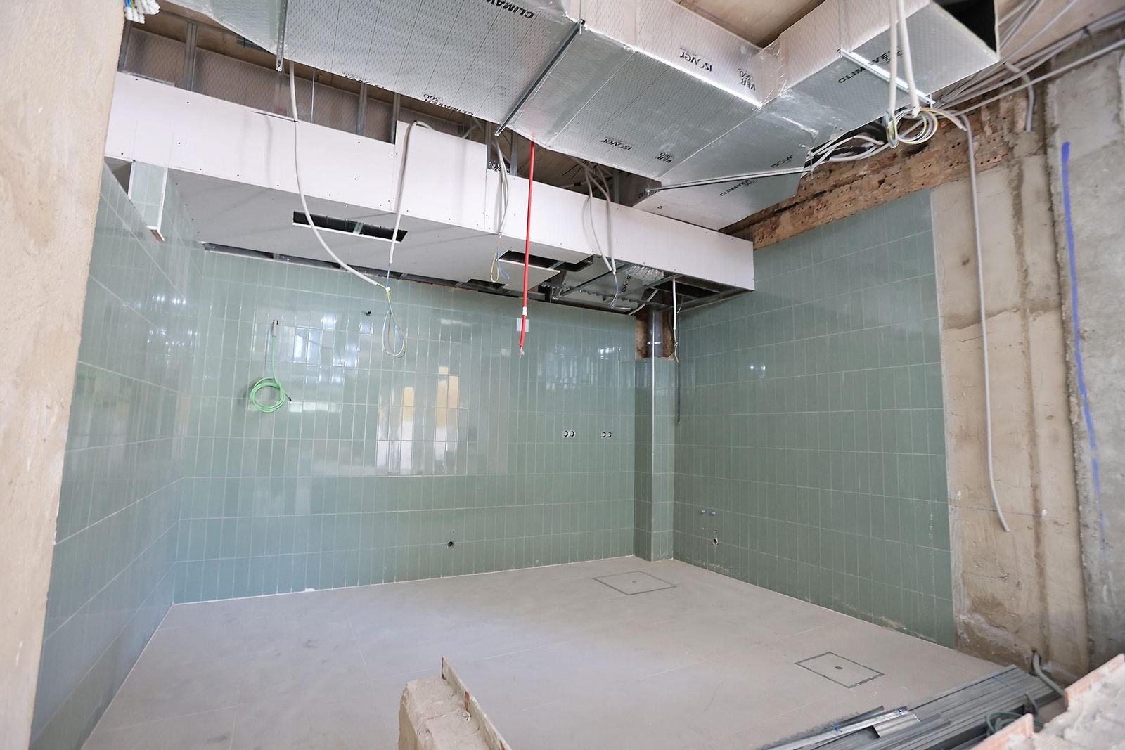 Imágenes del actual estado de las obras del mercado de San Sebastián