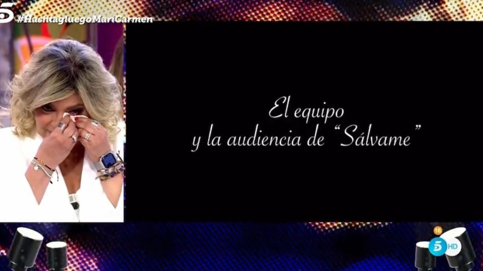 Terelu Campos, emocionada por el homenaje a Jorge Javier Vázquez