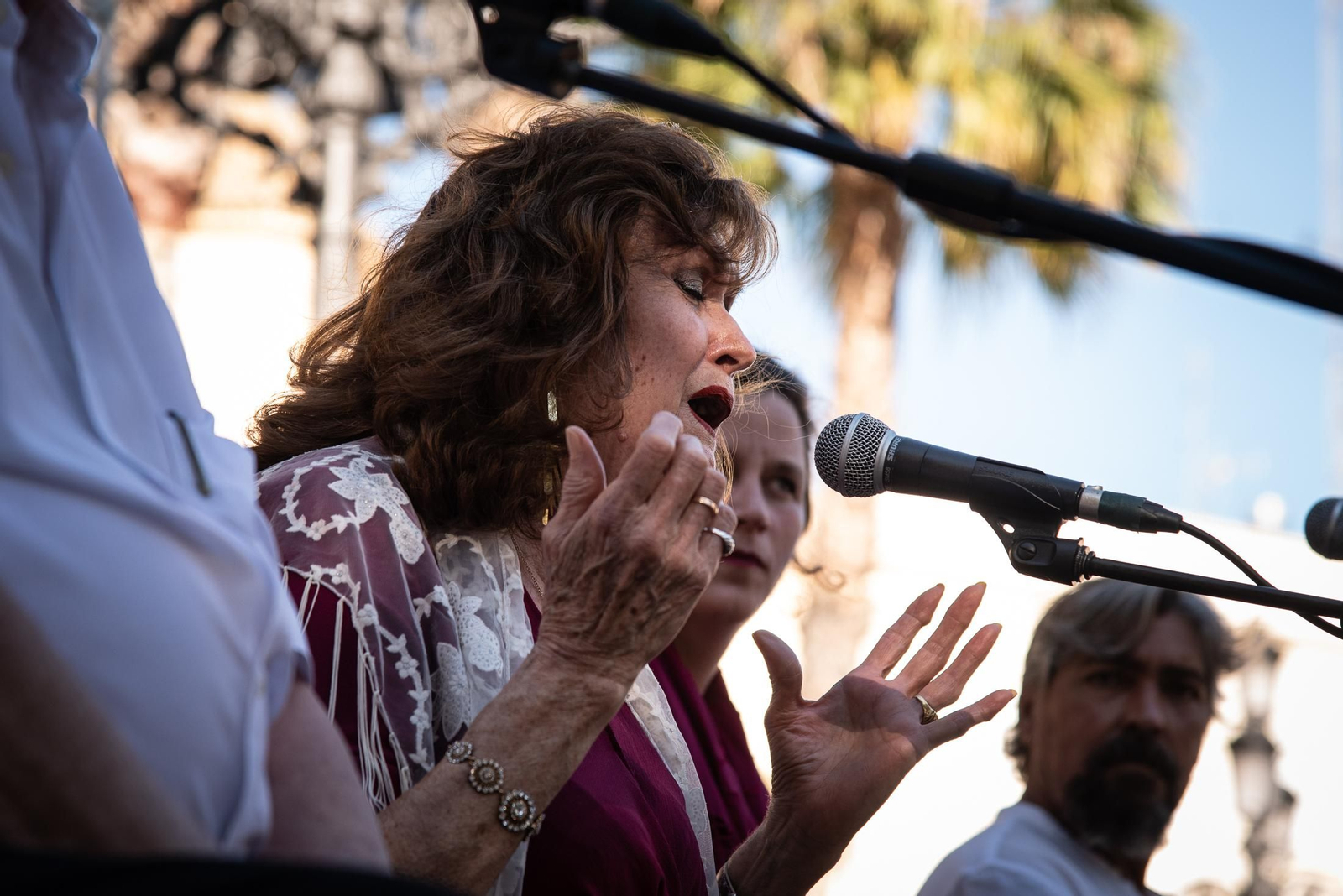 Imágenes de la peña La Soleá en el festival flamenco Ciudad de Huelva