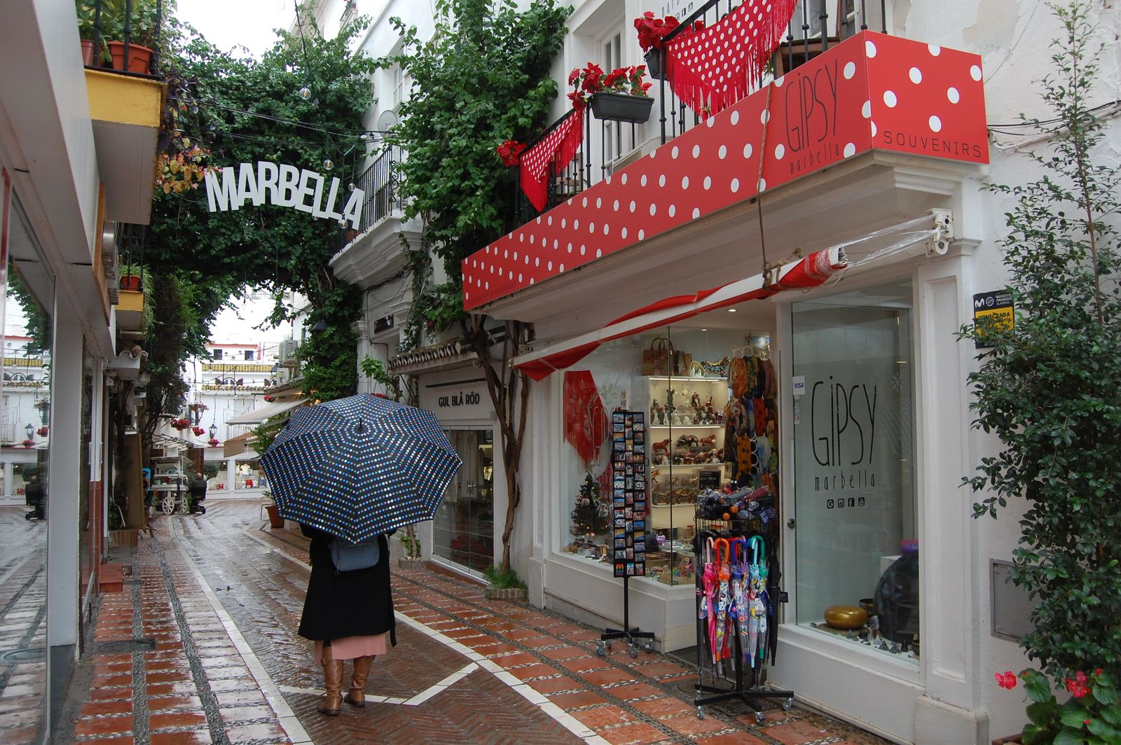 La calle Nueva, localizada en el casco antiguo de Marbella.