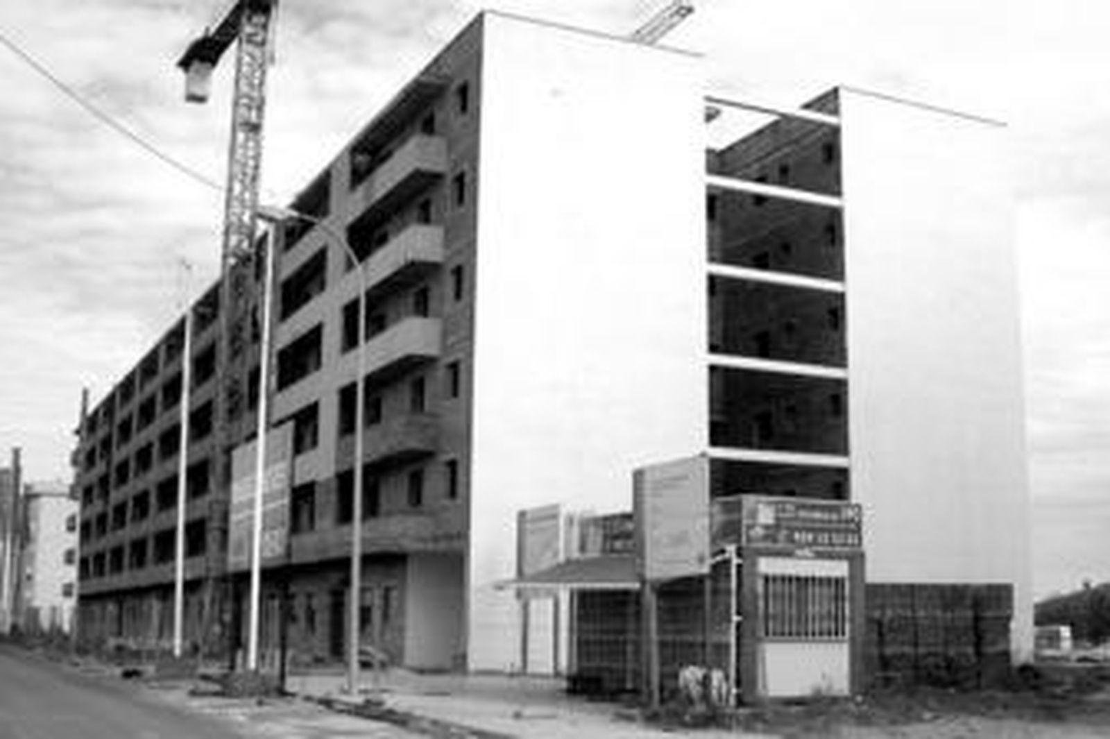 Las obras de la promoción se paralizaron el pasado mes de febrero.