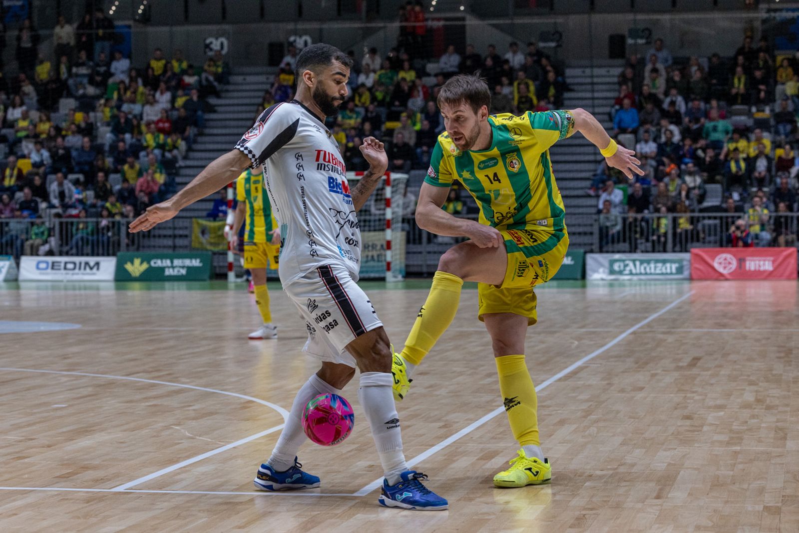 Las mejores imágenes de las tablas entre Jaén Paraíso Interior FS y Noia Portus Apostoli