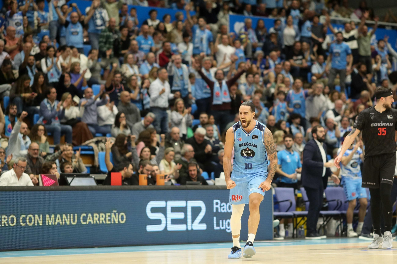 Francis Alonso, durante el Breogán-Covirán Granada.