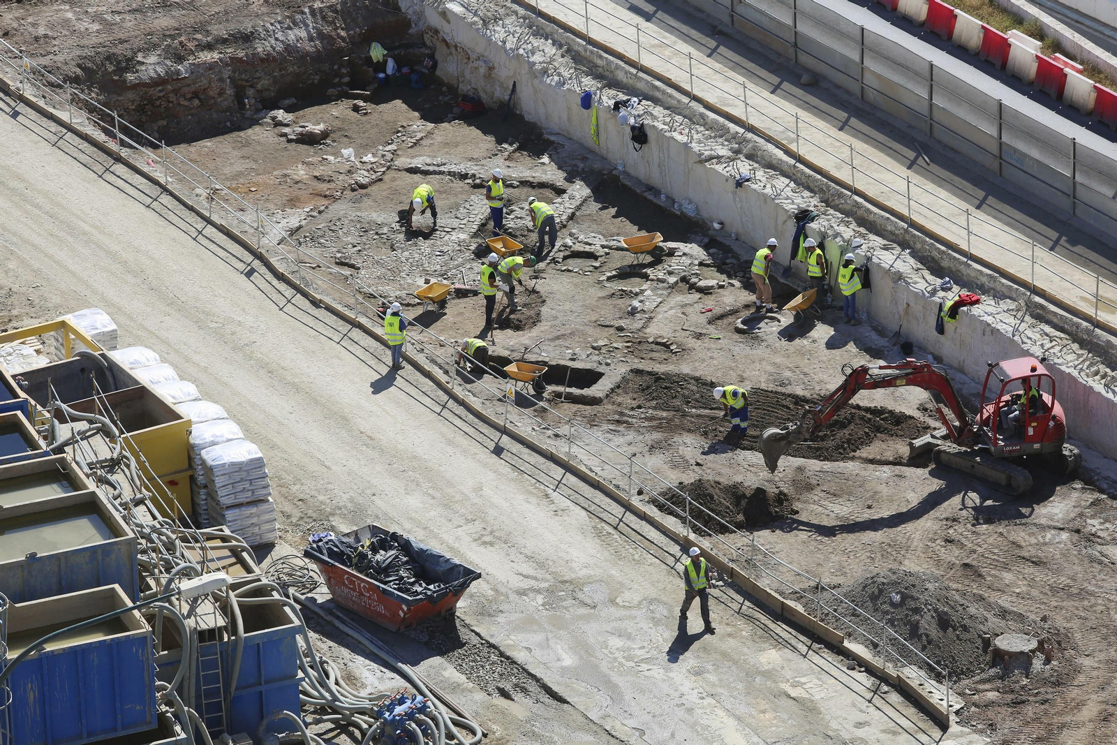 Fotos de las obras del Metro de Málaga