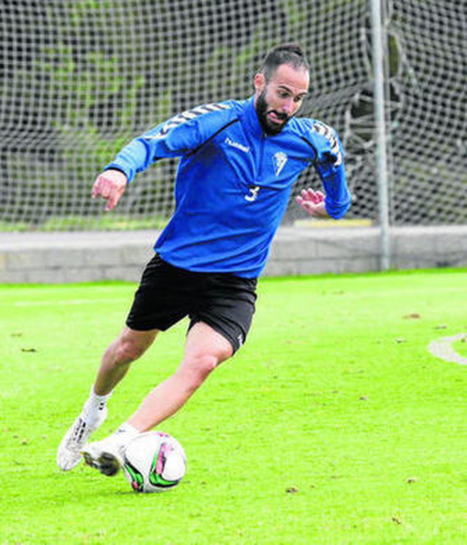 Andrés Sánchez, con el balón en un reciente entrenamiento.