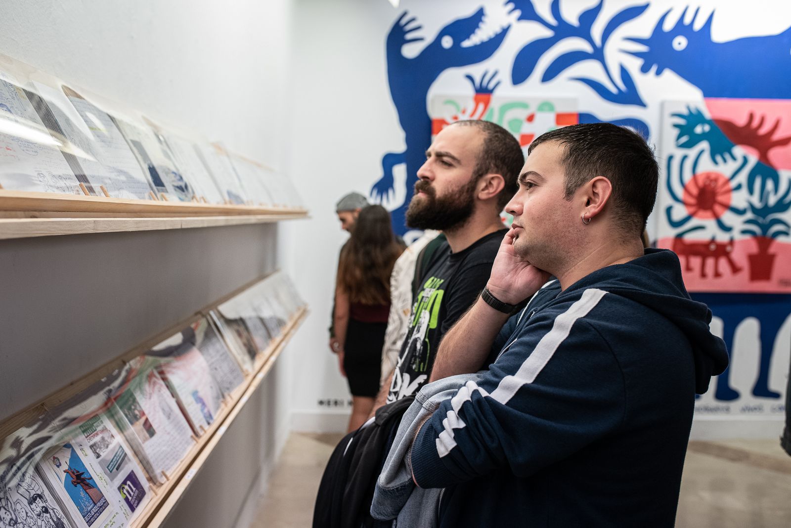 Imágenes de la inauguración de la muestra de Grafistas Onubenses