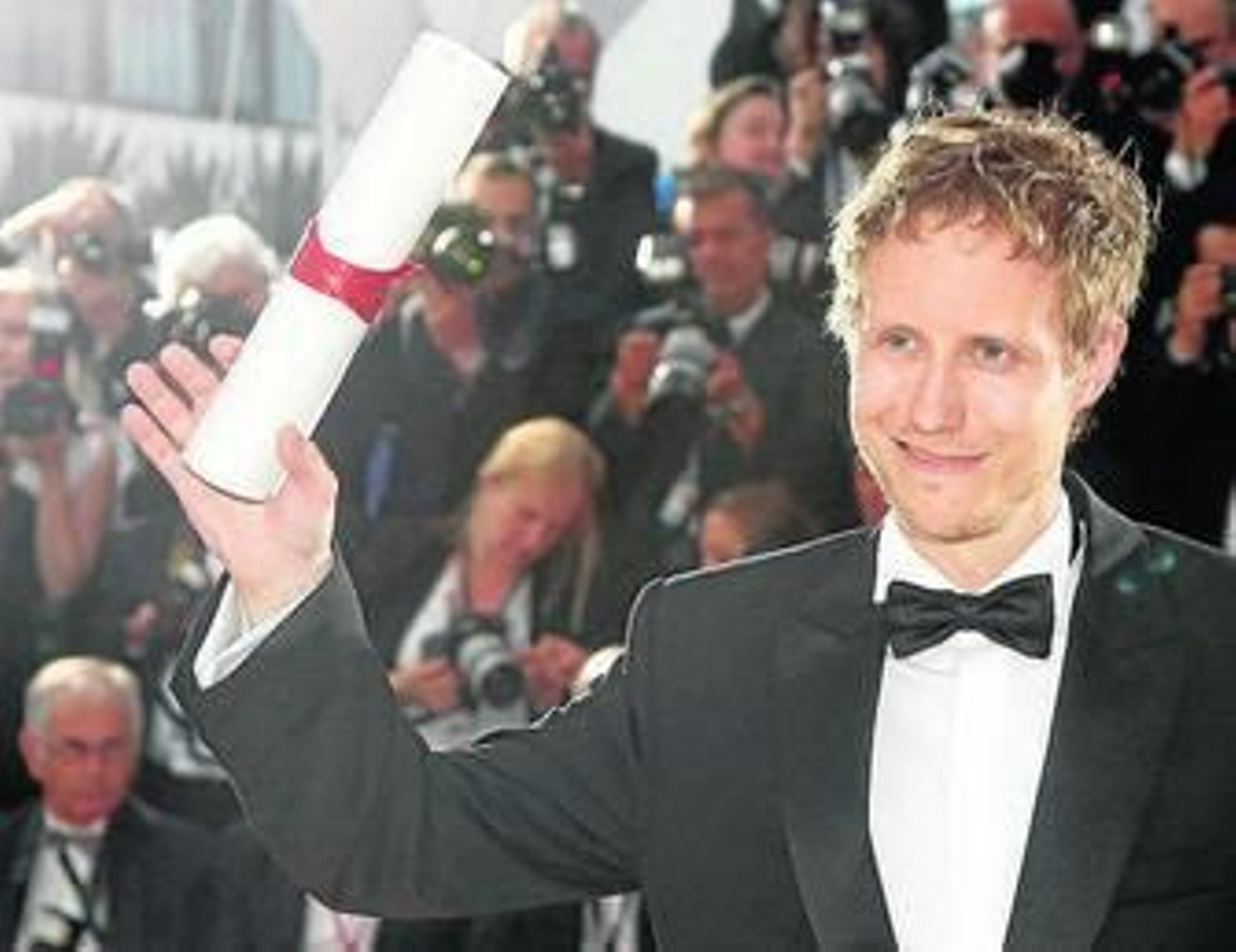 Jacques Audiard junto al intérprete ceilandés de su laureada 'Dheepan', Jesuthasan Antonythasan.