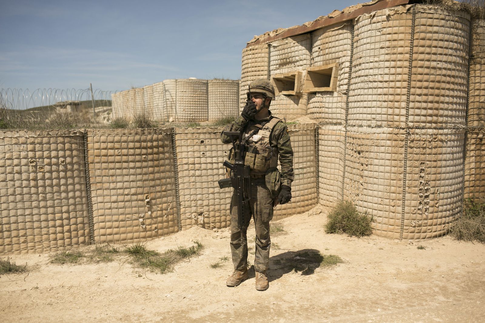 De maniobras con la Legión