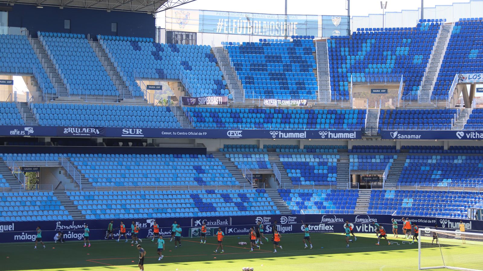 Las fotos del último entrenamiento del Málaga de la temporada