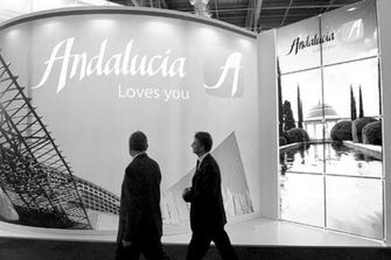 El expositor de Andalucía de una pasada edición de la Worl Travel Market.