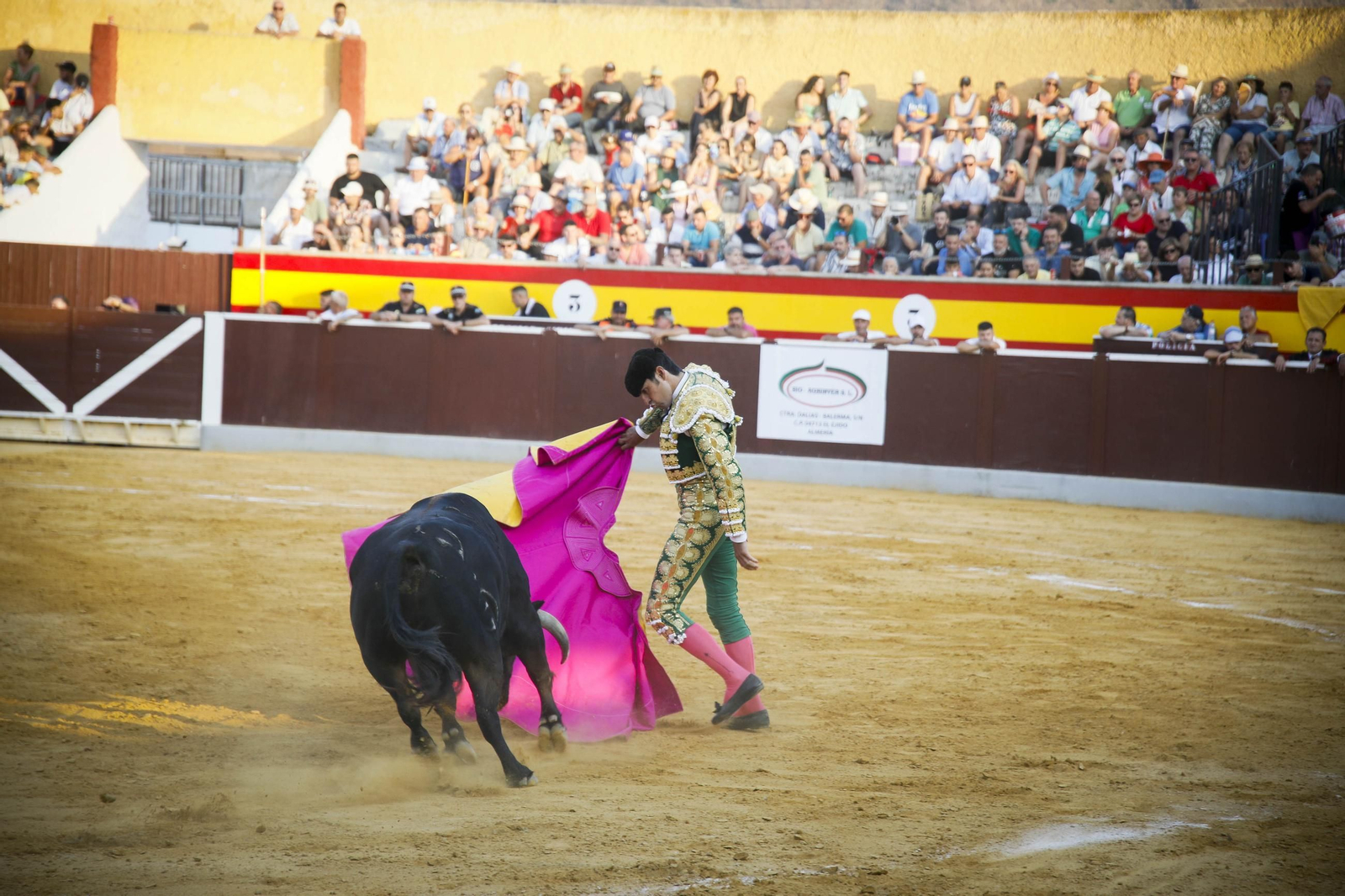 Corrida de toros Berja con un toro indultado, en imágenes
