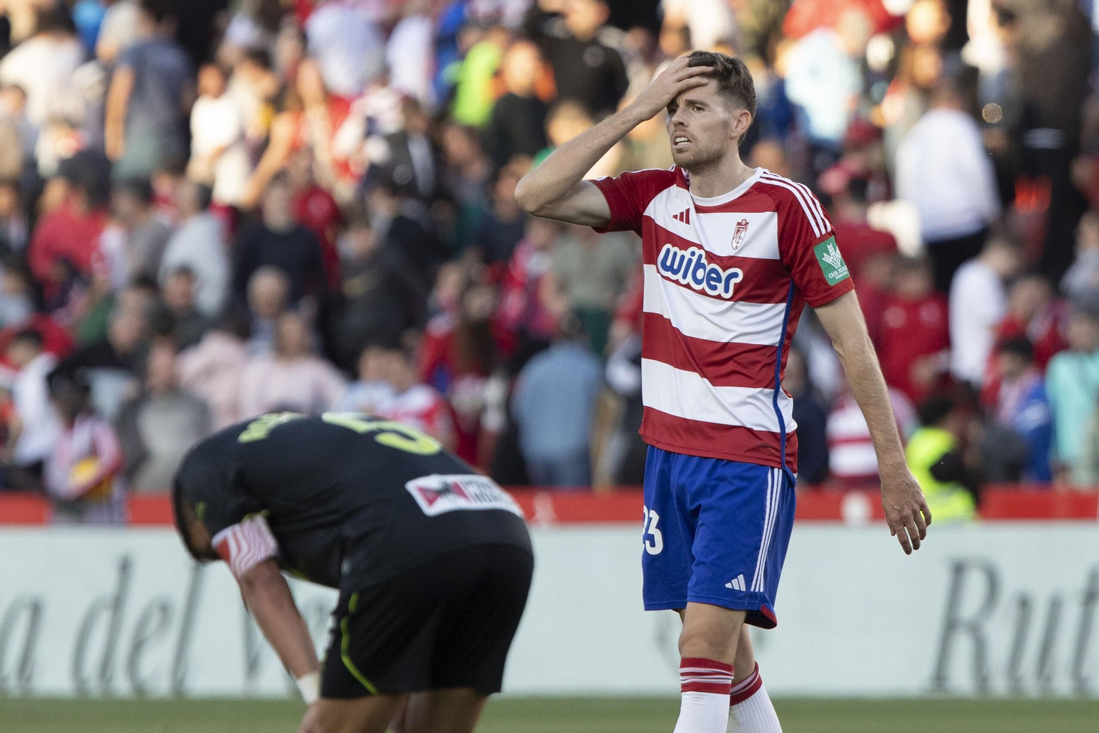 Gumbau, en el partido ante el Almería