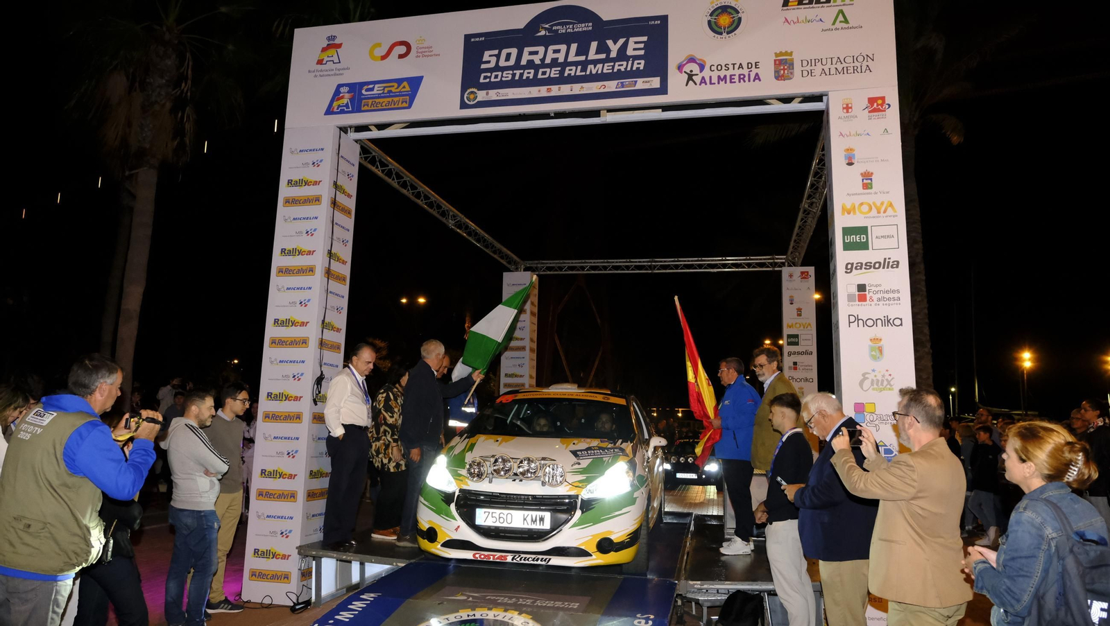 La salida de la 50 edición del Rallye Costa de Almería, en imágenes