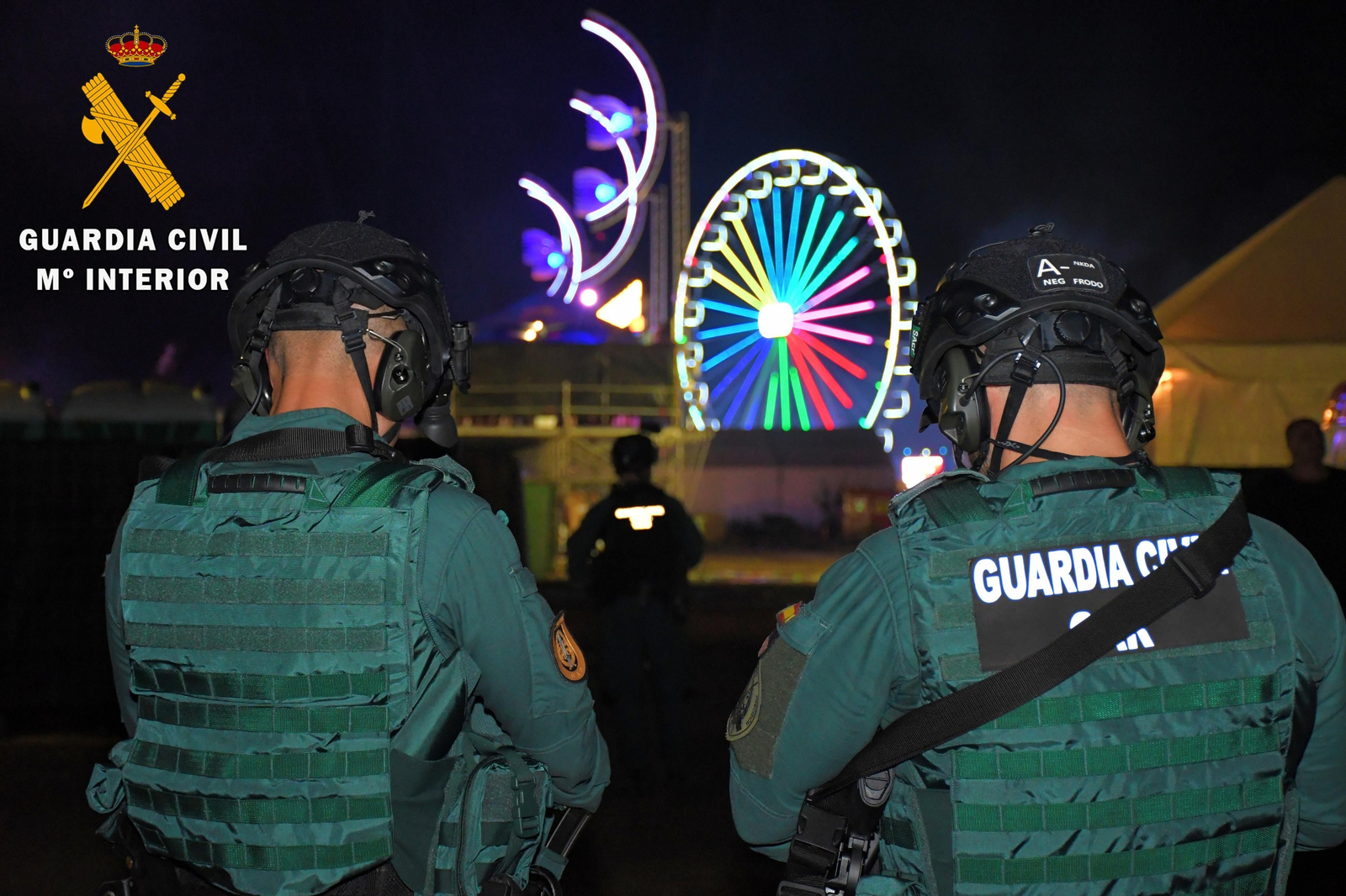 Agentes de la Guardia Civil durante el festival Dreambeach.