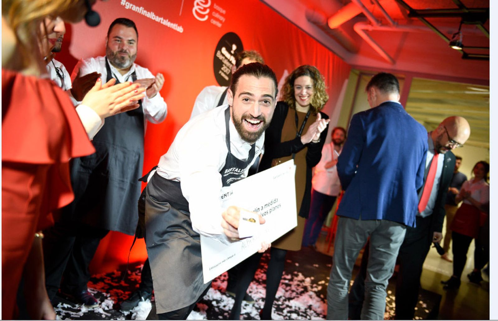 Alberto Meléndez tras conocer su victoria en el certamen.